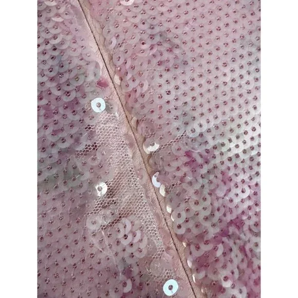 LoveShackFancy Stasia Sequin Dress Sz 2 Love Shack Fancy Flamenco Pink Ethereal - Picture 13 of 16